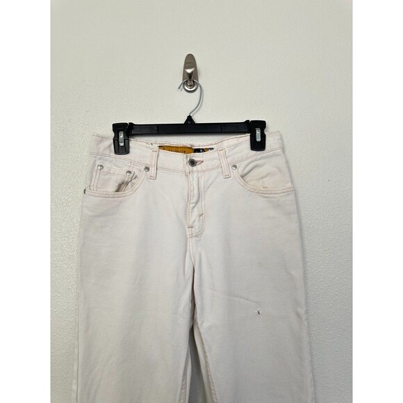 Levi's Lowcut Silver Tab Vintage Jeans White Zip Fly Straight Leg Cotton Size 28 - Picture 3 of 11